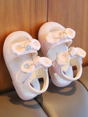女童涼鞋夏款女寶寶涼鞋女0-3歲2嬰幼兒軟底兩歲學步鞋6-12月一歲.