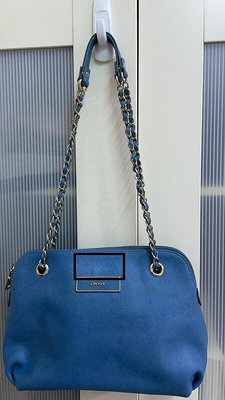 CCの屋DKNY 皮革藍色包包