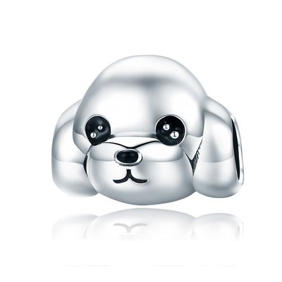 現貨Pandora 潘朵拉 歐美風格925純銀手鏈配件可愛動物貴賓犬串飾diy大孔珠子個性散珠明星同款熱銷