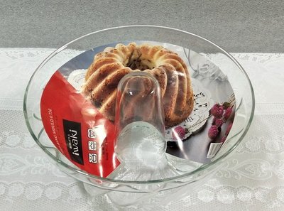 《耕魚小店》iwaki 康寧餐具 (日製)  700cc 圓花邊 透明耐熱玻璃烤盤