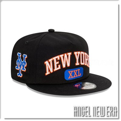 【ANGEL NEW ERA】NEW ERA MLB 紐約 大都會 平沿 卡車帽 經典黑 9FIFTY 棒球帽 潮流