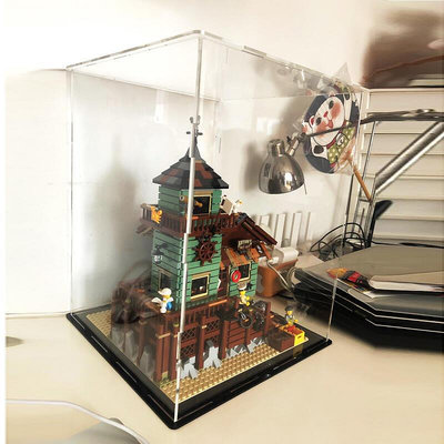 展示盒 防塵盒 收納盒 樂高 LEGO 21310 創意系列 老漁屋高清防塵罩 漁夫小屋透明展示盒