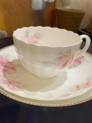 Nikko 日本骨瓷之一 日光咖啡杯 玫瑰骨瓷咖啡杯套裝 花