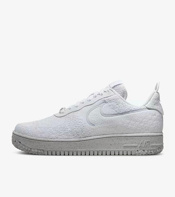 Nike Air Force 1 Crater Flyknit Next Nature 編織 全白 dm0590-100