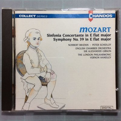 Mozart莫札特-小提琴、中提琴與管弦樂的協奏交響曲Sinfonia Concertante 1990版無ifpi