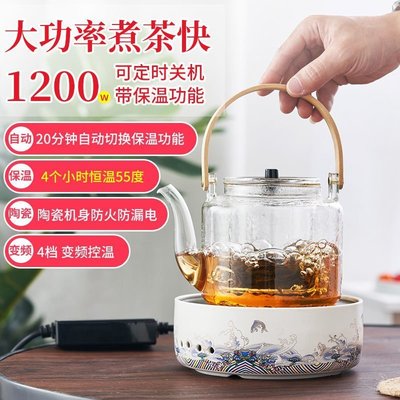 下殺-簡約電陶爐茶爐煮茶器小型JD迷你鐵壺燒水泡茶電熱玻璃家用煮茶壺茶具