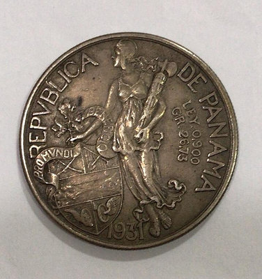 巴拿馬銀幣1931年4327