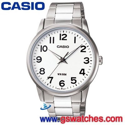 【金響鐘錶客訂商品】全新CASIO MTP-1303D-7B,公司貨,指針男錶,簡約時尚,不鏽鋼錶帶,防水50米
