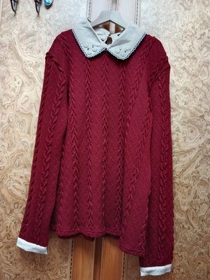 全新【唯美良品】I MODA 暗紅色針織上衣~ W1230-569  XL.
