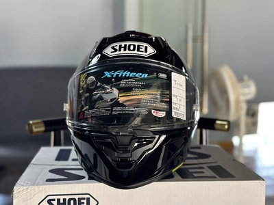 現貨全新正品SHOEI X15亮黑色頭盔 x-15素色亮黑全