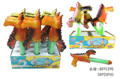 佳佳玩具 ----- 恐龍 四孔 透明 水槍 水炮 打水戰必備 一盒12入【31Y639】