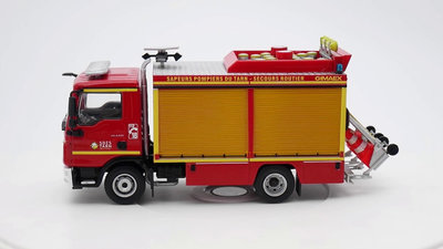 Ixo 1:43 MAN TGL大曼消防車事故救援車合金汽車模型金屬玩具車模