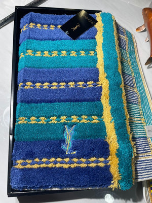 【二手】YSL圣羅蘭地毯 保存品末使用原盒裝 回流 配飾 餐具【佛緣閣】-316