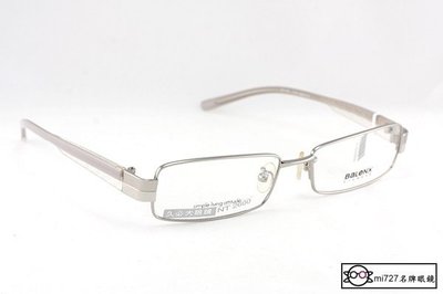 【mi727久必大眼鏡】BALENO 光學金屬全框眼鏡 香港休閒品牌 班尼路 LOGO印刷壓紋(灰)