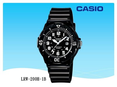 【CASIO】 經緯度鐘錶卡西歐指針錶 炫彩BABY-潛水系列 100米防水 公司貨〔特價750〕LRW-200H-1B