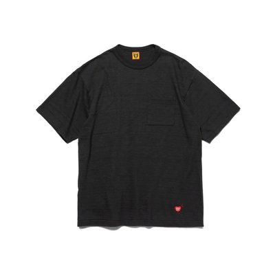 【熱賣精選】HUMAN MADE POCKET T-SHIRT愛心刺繡口袋竹節棉短袖T恤