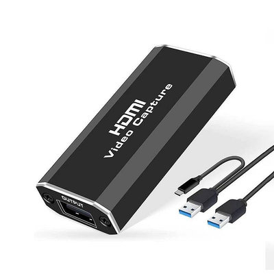 【易控王】4K HDMI轉USB2.0擷取盒 擷取卡 USB Type-A/Type-C 直播/錄影 40-195-01