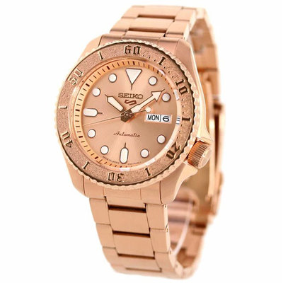預購 SEIKO 5 SPORTS SBSA064 精工錶 機械錶 43mm 玫瑰金面盤 日期視窗 鋼錶帶 男錶女錶