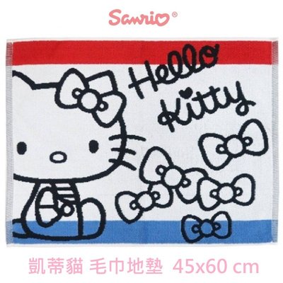 【童心語】現貨 日本進口 Sanrio 三麗鷗 凱蒂貓 毛巾地墊 地墊 腳踏墊 浴墊 踏墊 Hello Kitty
