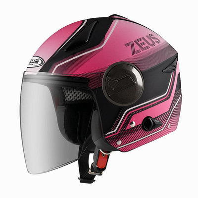 『元成安全帽』ZEUS安全帽 ZS-612A (AD17) 消光色系 ＊小帽款/ 雙層鏡片/ 可拆內襯/ 四分之三