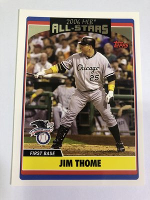 Jim Thome #UH262 2006 Topps Update All-Star