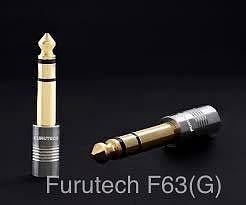 [紅騰音響]古河 Furutech F63(G) 鍍金版 3.5轉6.3 立體聲耳機轉接頭 (另有F35(G) 6.3轉3.5) 圖二F63-S(R)僅供參考