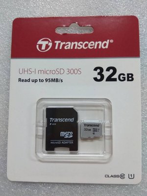 @淡水無國界@ 創見 UHS-I MicroSD 300S 32G 記憶卡 32GB U1 TF卡 手機記憶卡 記錄器