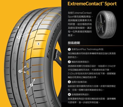小李輪胎 德國馬牌 ExtremeContact Sport (EXC SP) 265-35-19 特價 各規格歡迎詢價