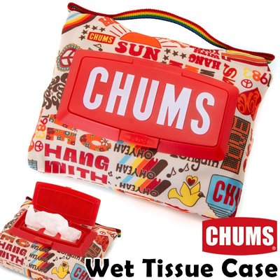 =CodE= CHUMS WET TISSUE CASE 濕紙巾收納包(圖騰) CH62-1496 面紙 露營 盒