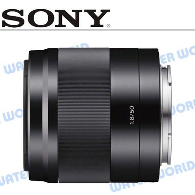 【中壢NOVA-水世界】Sony E 50mm F1.8 定焦大光圈鏡頭 SEL50F18B 相機用 E接環 公司貨