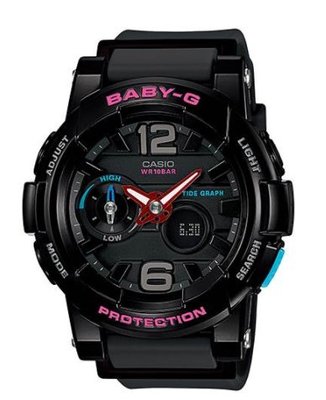 【萬錶行】CASIO BABY-G 俏麗時尚運動錶 BGA-180-1B