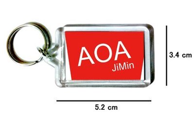 〈可來圖訂做-鑰匙圈〉AOA 智珉 JiMin 壓克力雙面鑰匙圈 (可當吊飾)
