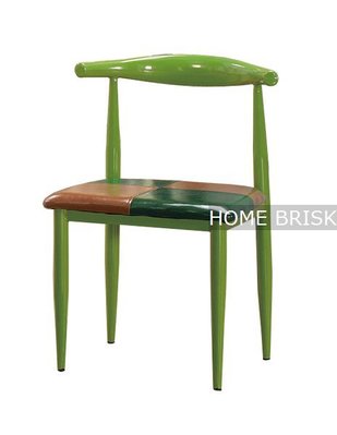 【宏興HOME BRISK】潘雅綠色皮餐椅，台北、桃園、基隆市區運費200元 《ZZ新品18》