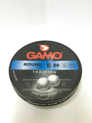 (傑國模型槍館) GAMO 4.5mm 0.53g 圓頭鉛珠 ROUND FUN