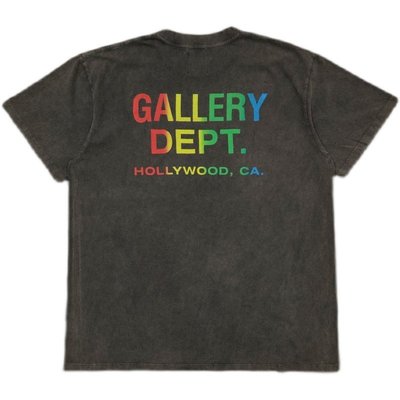 【熱賣精選】GALLERY DEPT. collector rainbow color pocket t-shirt t
