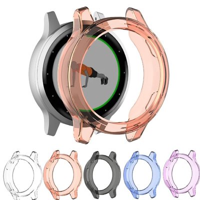 適用於 Garmin Garmin vivoactive 4S ActiveS 透明 TPU 保護貼保險槓手錶框架保護套