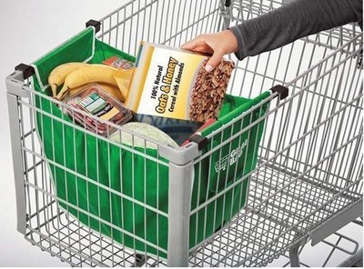 GRAB BAG綠色環保袋 超市創意購物袋 最新推車購物袋 一盒2入 現貨現貨現貨 不用等