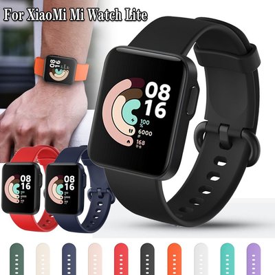 Mi Watch Lite/ Redmi Watch 極簡馬卡龍矽膠錶帶 21.5mm替換錶帶 素色錶帶 運動矽膠錶帶