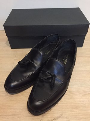 Loake 1880 英國製tassel loafer流蘇樂福鞋 尺寸10.5 近全新品 黑色牛皮