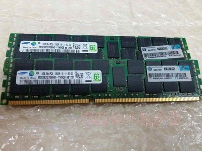 原廠HP 16GB 2RX4 PC3L-10600R 記憶體 628974-081 627812-B21