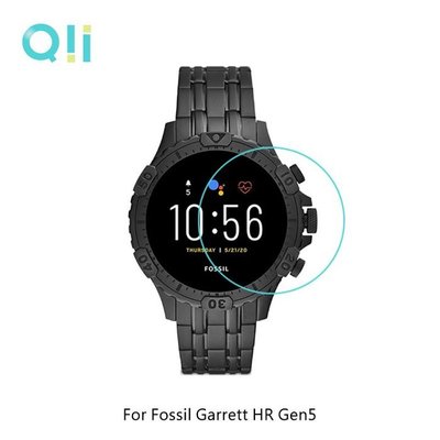 魔力強【Qii 智慧手錶玻璃貼】Fossil Garrett HR Gen5 一組二入 疏水疏油