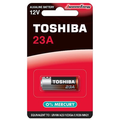 【東芝Toshiba】23A高伏特 鹼性電池12V電池1顆裝(吊卡裝LRV08/MN21搖控器電池)