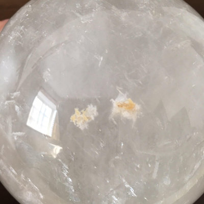 天然冰洲石球擺件 白色方解石家居裝飾 球直徑約11.2cm重 水晶 擺件 原石【天下奇物】2762