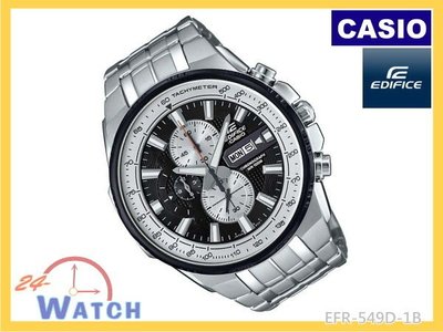 EFR-549D-1B 黑 EFR-549《台灣CASIO公司貨》卡西歐EDIFICE三眼賽車錶 24-Watch