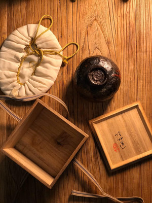 【二手】日本 古代 百年 金箔 大漆 茶碗 日本回流 老物件 老貨【佛緣閣】-1672