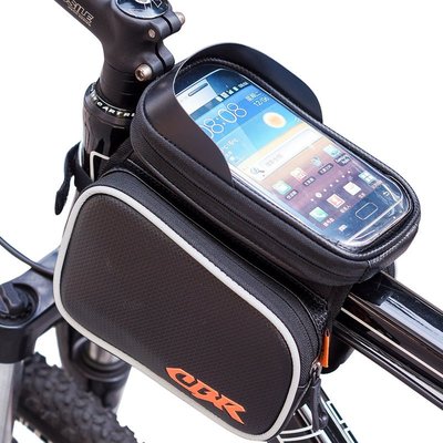 BK73 高品質 卡夢 碳纖維 馬鞍包 上管包 觸屏手機包 快拆裝設計 反光條 雙置物袋 手機包 騎行配件 公路車腳踏車