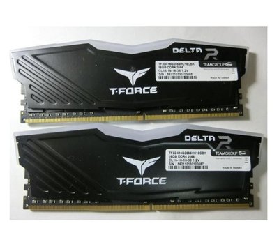 十銓 T-FORCE 桌上型記憶體 DELTA RGB 16GB*2 DDR4 2666 共32G
