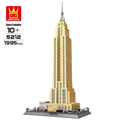 樂積木【預購】萬格 5212 紐約帝國大廈 1995片 非樂高LEGO相容 世界建築 積木 街景 CITY 城市 人偶