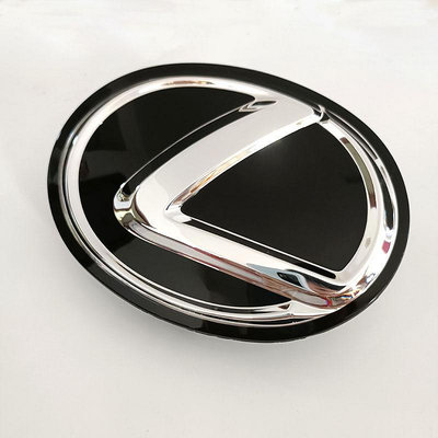 適用雷克薩斯車標LXGX ESRX凌志改裝中網標黑色電鍍水晶車貼標牌