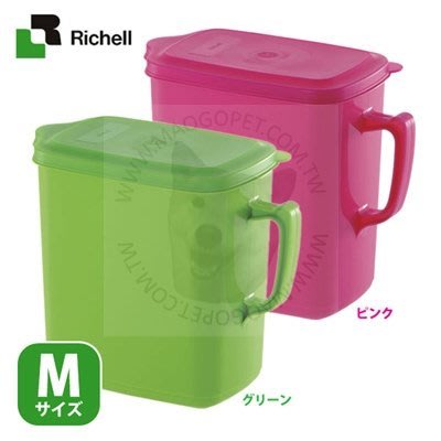 利其爾 Richell 上掀食物保鮮桶 儲糧桶 防潮密封筒 飼料桶（把手）3L，每件290元